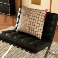 Housse de Coussin Uniquement / 35x35cm / Tissage en Grille