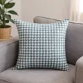 35x35cm (Solo Funda) / Pata de gallo Azul y Blanco