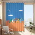 [Curtain + Rod] Width 180cm x Height 200cm Telescopic Rod + Hook + Strap / Relaxing Healing 03CL