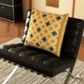 Housse de Coussin Uniquement / 35x35cm / Éclat Doré