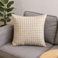 35x35cm (Solo Funda) / Pata de gallo Amarillo y Blanco