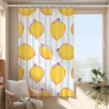 Single Curtain (180x180cm) with Hooks and Straps / Fresh Lemon 05CL