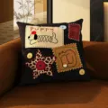 Stoffen Patch Hond / 35x35cm (Alleen Kussensloop)
