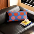 Dubbelzijdig Patroon 30x50cm (Kussensloop Zonder Kern) / Blauw Basis Stippen