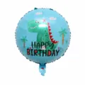 Ballon rond 18 pouces dinosaures joyeux anniversaire
