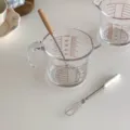 Measuring Cup With White Ceramic Handle Whisk / 500ml