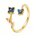 Blue Flower Style (TJ325) / Gold