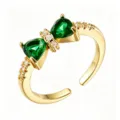 Green Gemstone Style (TJ329) / Gold