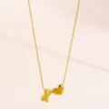 Buchstabe X Stil (RT343XL-X) / 18K-Gold