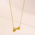 Buchstabe U Stil (RT343XL-U) / 18K-Gold