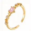 Pink Heart Star Style (TJ364) / Gold