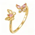 Butterfly Pink White Style (TJ356)