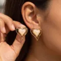 Hollow Heart Style (EH1305) / White