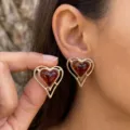 Hollow Heart Style (EH1305) / Amber