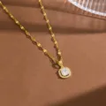 Square Halo Style (T0736) / Gold