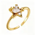 Star Flare Teardrop Gem (TJ368) / Gold