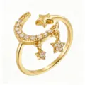 Moon Star Pendant (TJ438) / Gold