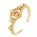 Crown Beaded (TJ376) / Adjustable / Gold