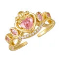 Heart Crown Combination (TJ386) / Adjustable / Gold