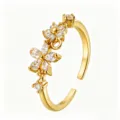 Double Petal Zirconia Style (TJ343)