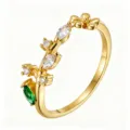 Green Flower Vine Zirconia Style (TJ350)