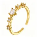 Heart Faux Diamond Open Style (TJ365)