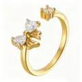 White Heart Bow Style (TJ400) / Gold