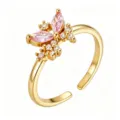 Pink Butterfly Style (TJ423) / Gold