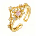 Starlight Intertwined Beads (TJ424) / Adjustable / Gold