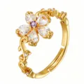 Purple Teardrop Flower Style (TJ427)