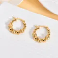 Frosted Round Style (EH1293) / Gold