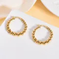 17-Bead Hoop Style (EH1301) / Gold
