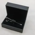 Rhinestone Tie Clip (Style 3) / With Gift Box / Silver