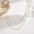 Lip + Snake Chain Necklace / Gold