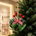 Green Horseshoe Double Bells / Green