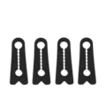 4 Pieces/Pack / Black