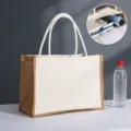 Estilo Patchwork de Lona (Cuerda de Algodón Extra Grande) / 37x17x26cm