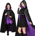 Shoulder To Hem 80cm / Black Outer Purple Inner