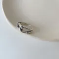 Adjustable Open Size / Twisted Chain Style (JZ8698) / Antique Silver