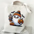 Estilo Fantasma Calabaza 2 / 35*40cm / Blanco