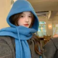 Drawstring Hooded Style / Blue