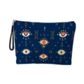 Estampado Celestial Azul Oscuro (Estilo 13) / 17*25cm (Lino) Con Correa de Muñeca