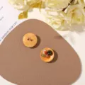 Estilo de Elemento de Veta de Madera Naranja Claro (13号) / 1 Pieza (2.2cm)