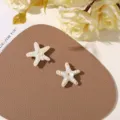 Estilo de Estrella de Mar con Cuentas Rosas y Blancas (17号) / 1 Pieza (2.2cm)
