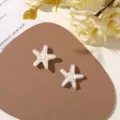Estilo de Estrella de Mar con Cuentas Rosas y Blancas (16号) / 1 Pieza (2.2cm)