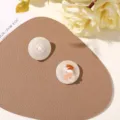 Estilo de Cuentas de Concha Blanco Hueso (10号) / 1 Pieza (2.2cm)