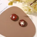 Estilo de Estrella de Mar y Concha de Veta de Madera (14号) / 1 Pieza (2.2cm)