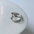 Anello in Argento Torciglione a Doppia Linea