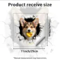 3D Wall Breaking Corgi Style (PH31105)