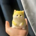 Single PVC Bag / Golden Shaded Cat